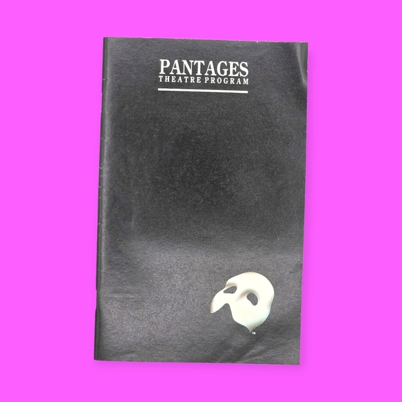 Vintage 1995 The Phantom Of The Opera Pantages Theatre Program Playbill - Picture 1 of 7
